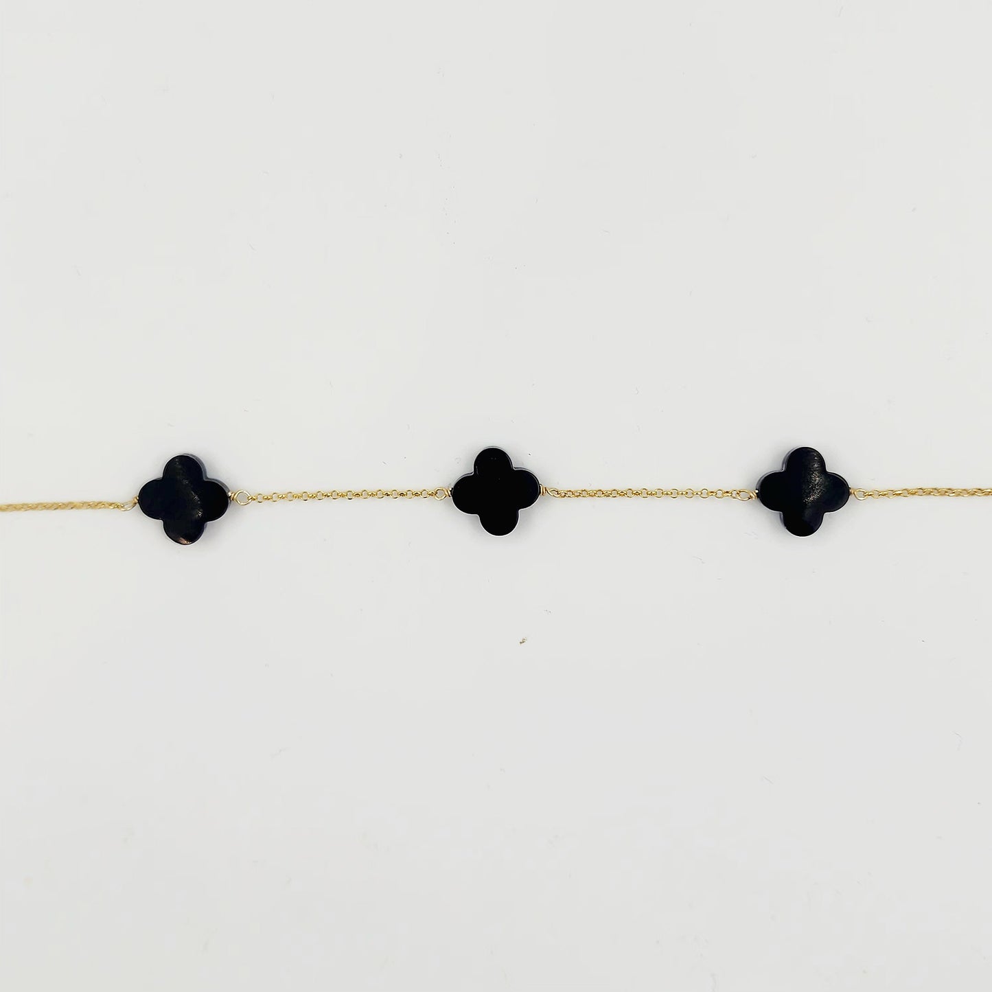 Black Onyx Cross Bracelet