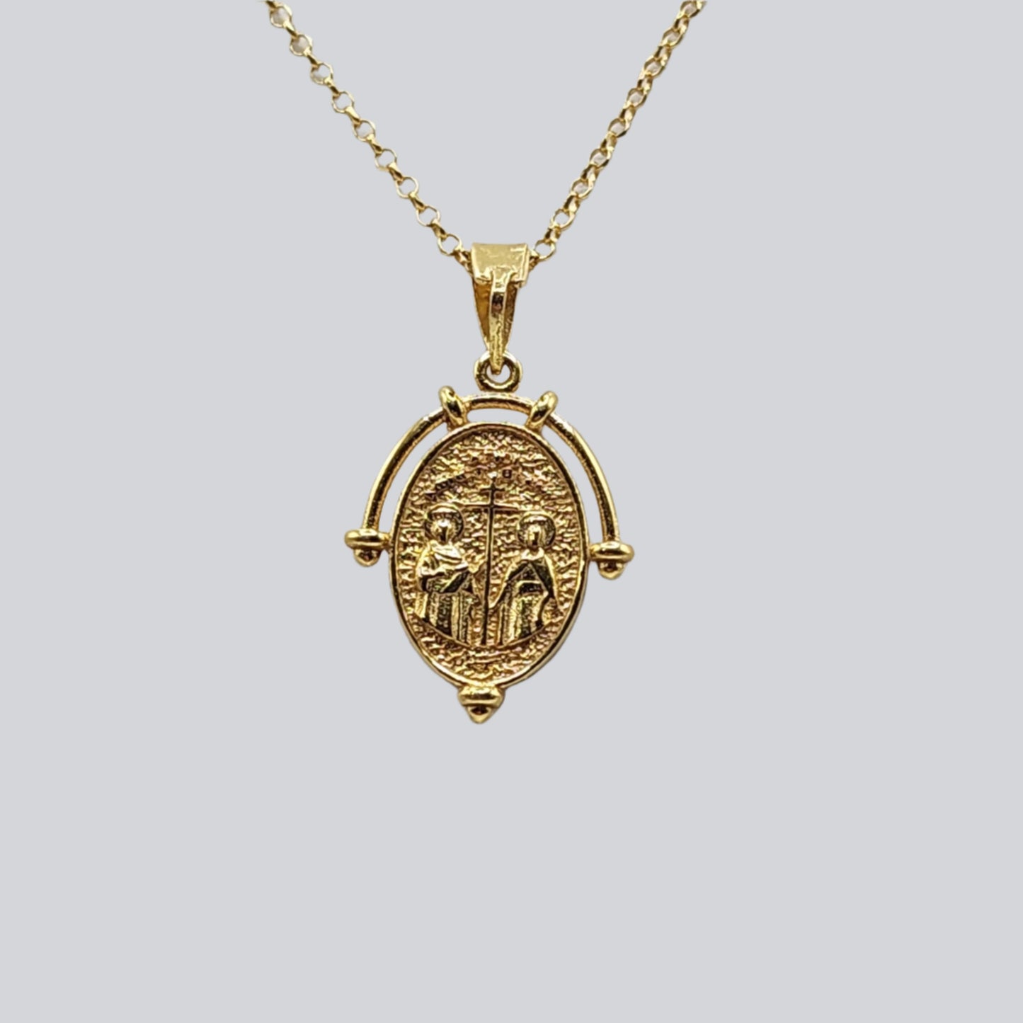 Byzantine ICXC NIKA Necklace - Oval