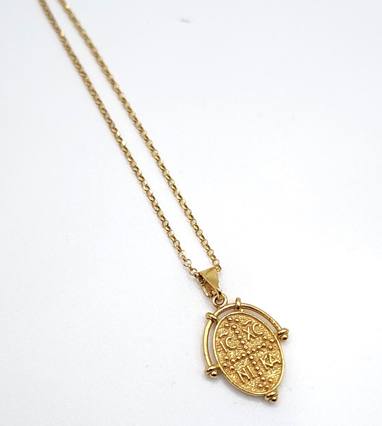 Byzantine ICXC NIKA Necklace - Oval
