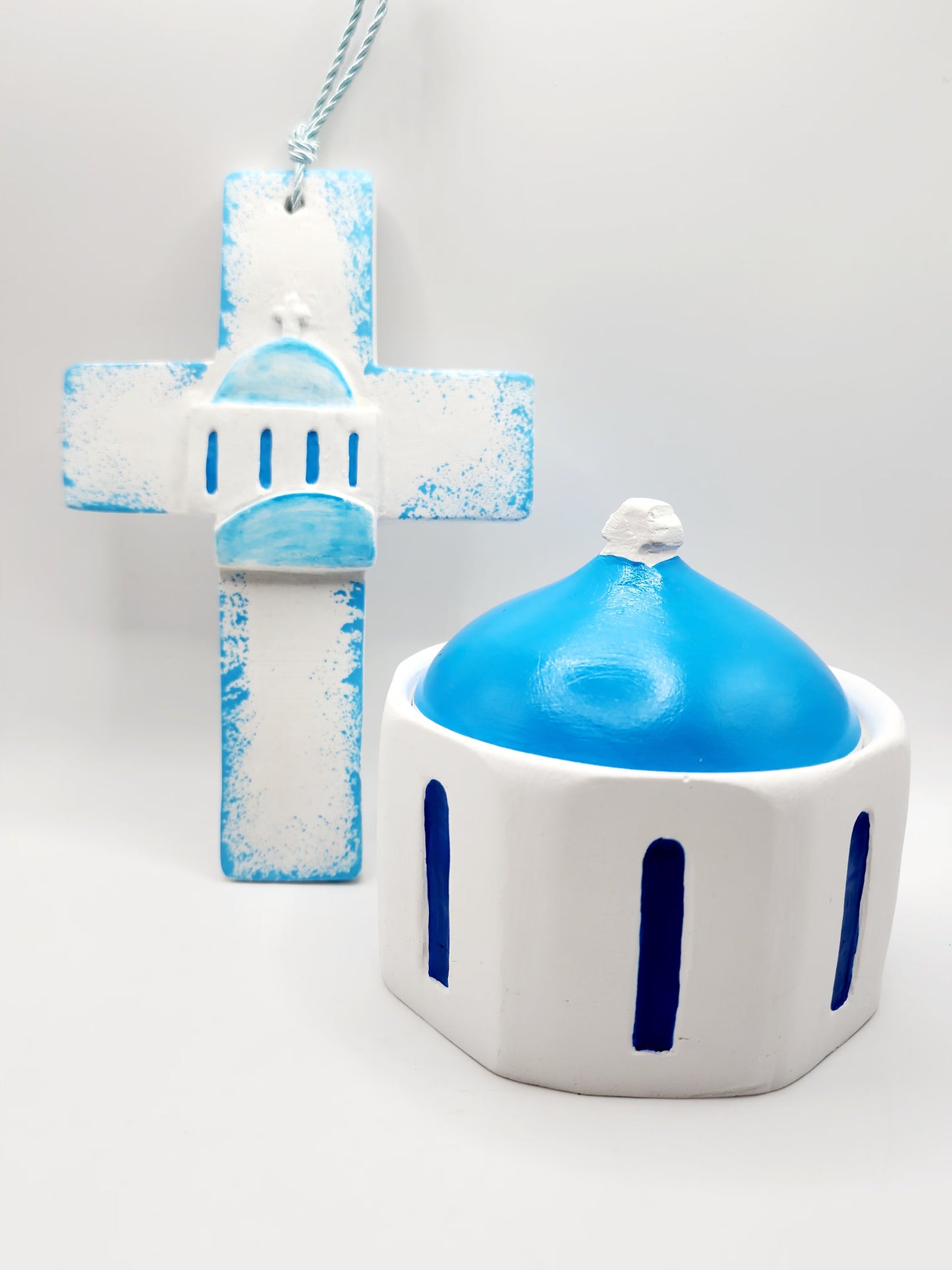 Santorini Dome Trinket Box