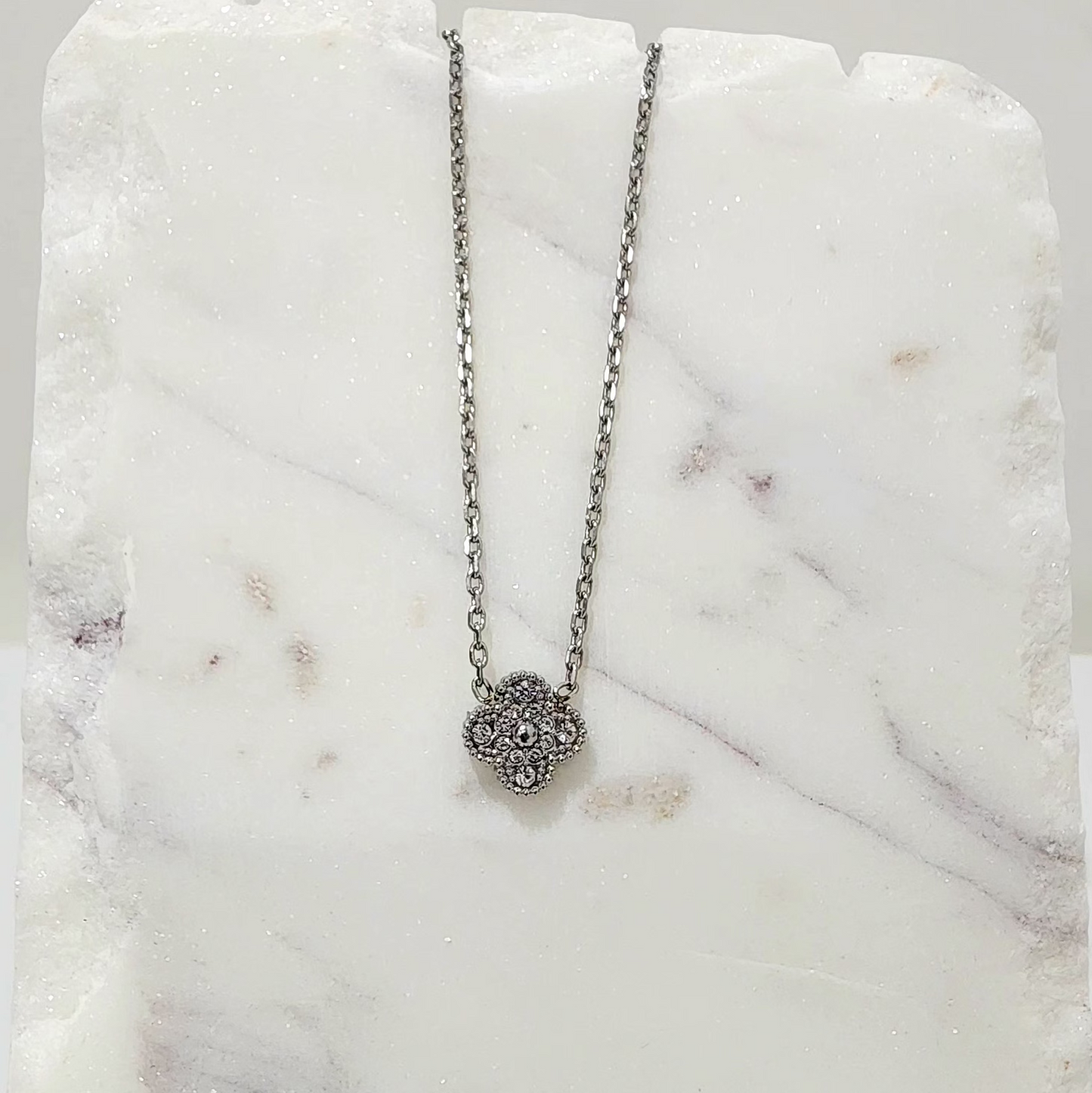 Karpathos Clover Necklace - Silver