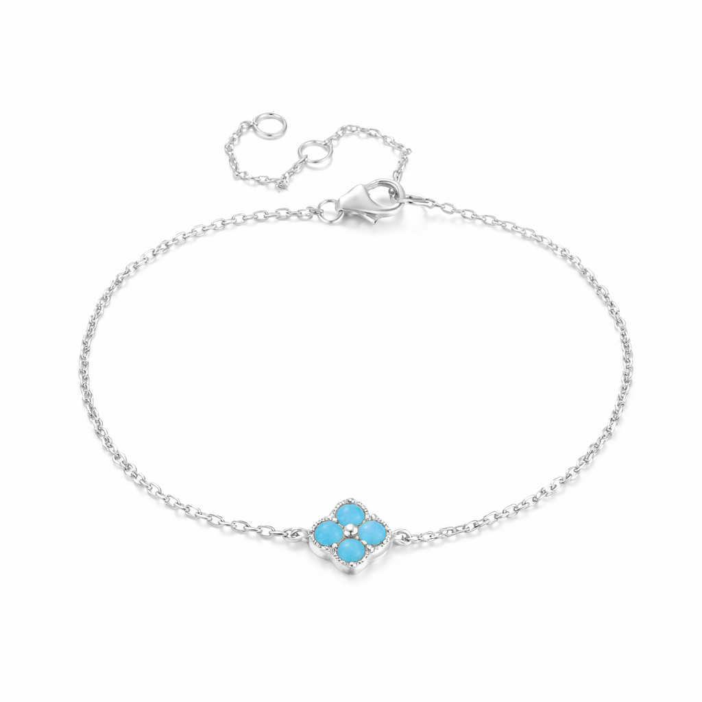 Mini Turquoise Cross Bracelet