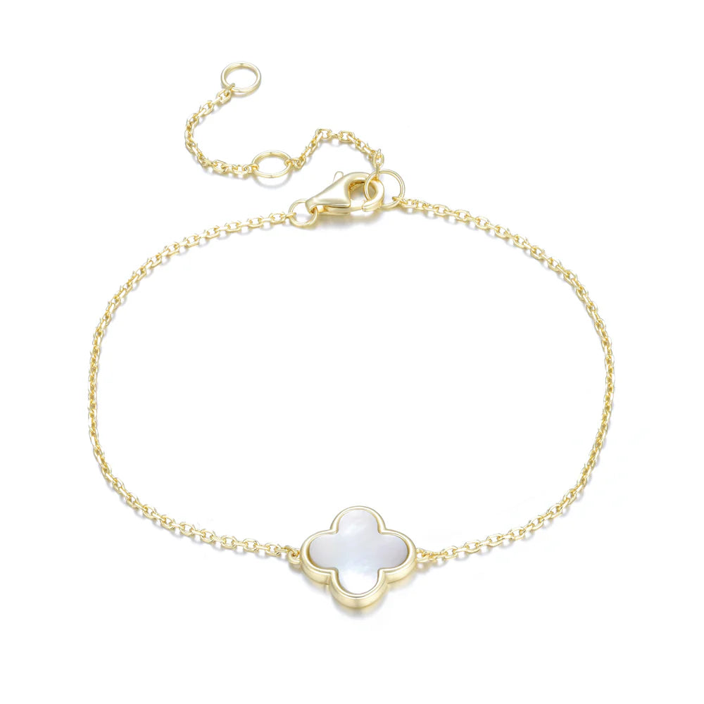 Mother of Pearl Cross Bracelet