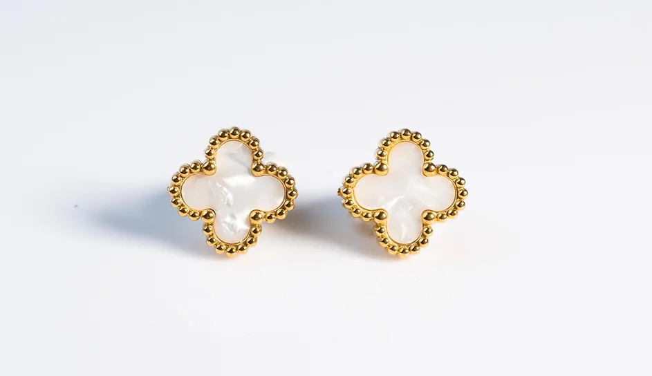 Santorini Earrings - White