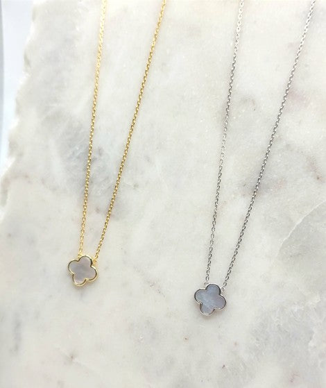 Mother of Pearl Cross Necklace