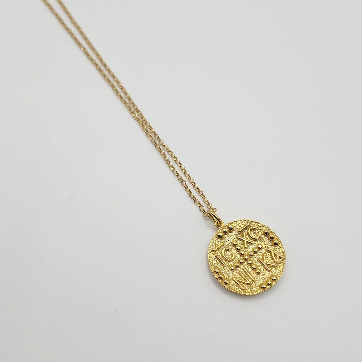 ICXC NIKA Gold Disc Necklace