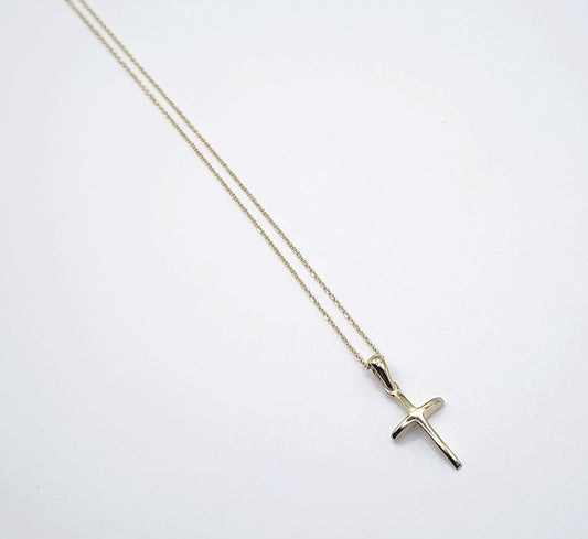 Necklace - Large Cross Yellow Gold