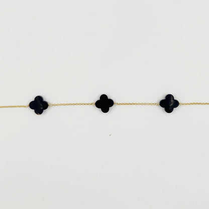 Black Onyx Cross Bracelet