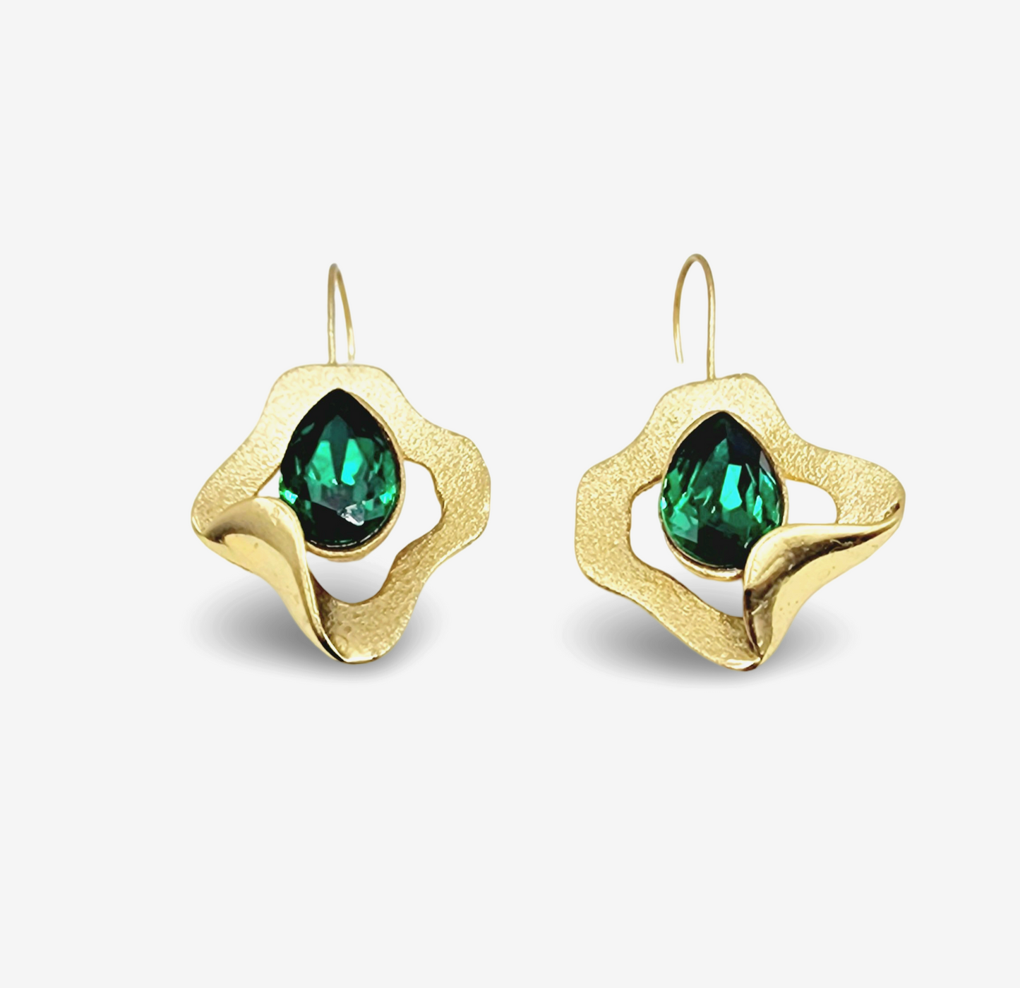 Ikaria Earrings - Emerald