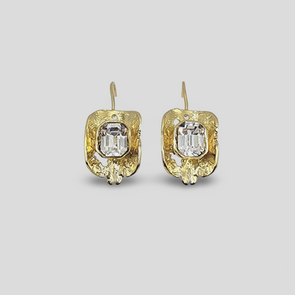 Elysian Earrings - Clear Crystal