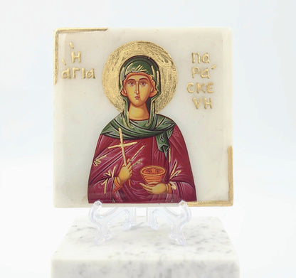 Marble Icon - Saint Paraskevi