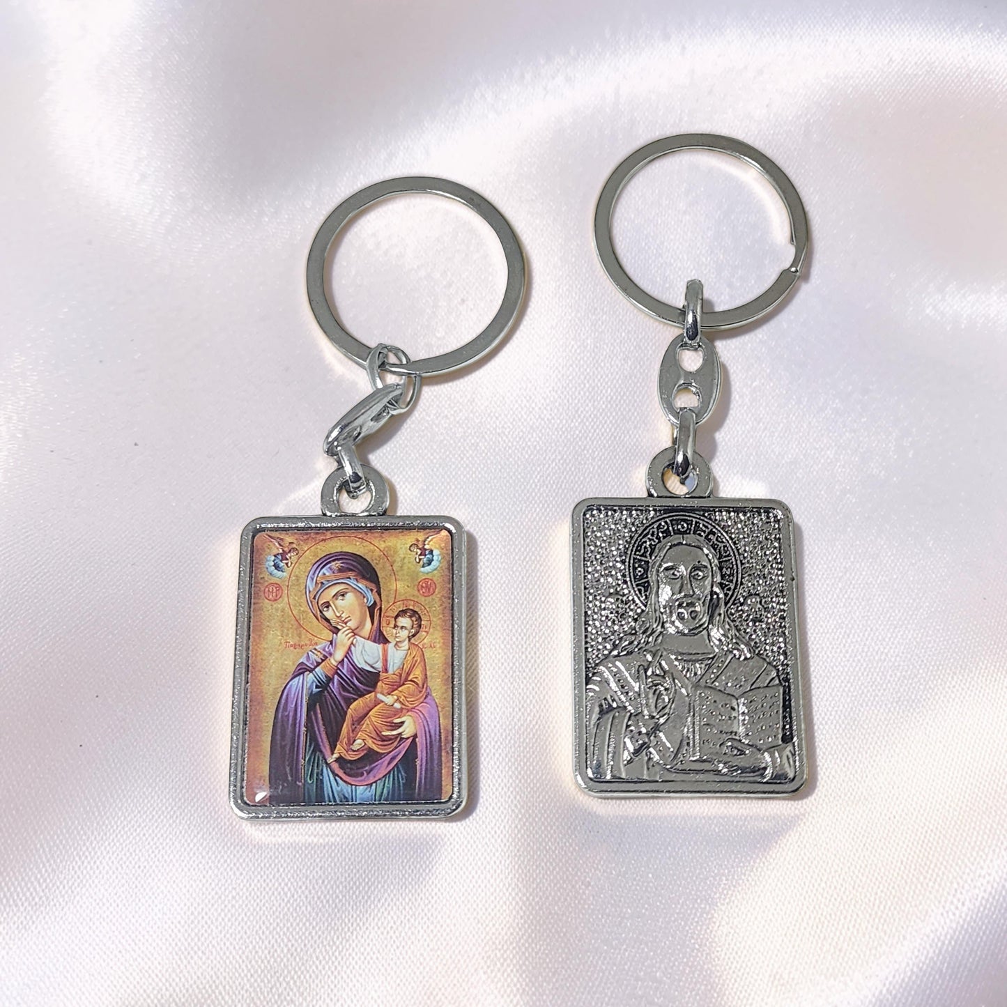 Virgin Mary Icon Keyring