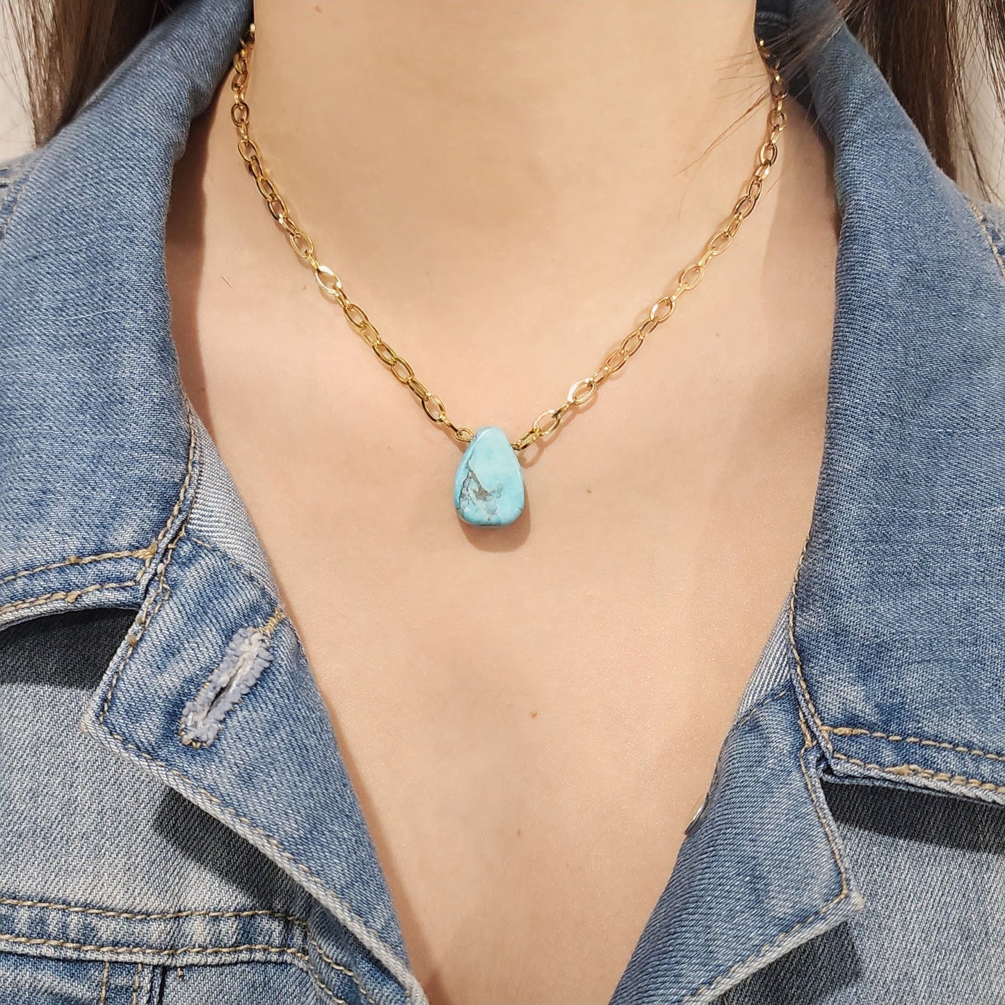 Teardrop Turquoise Necklace