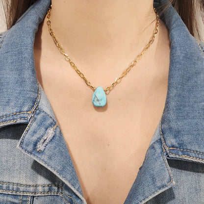 Teardrop Turquoise Necklace