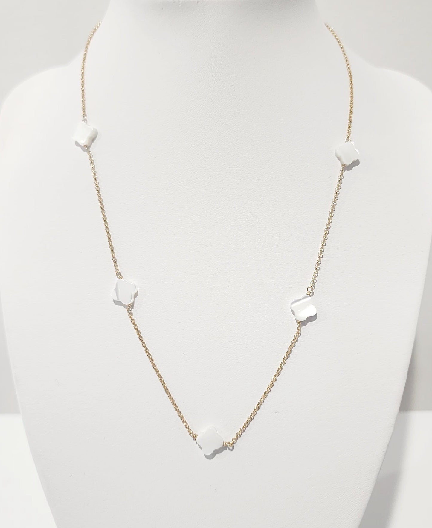 Mother of Pearl Cross Necklace