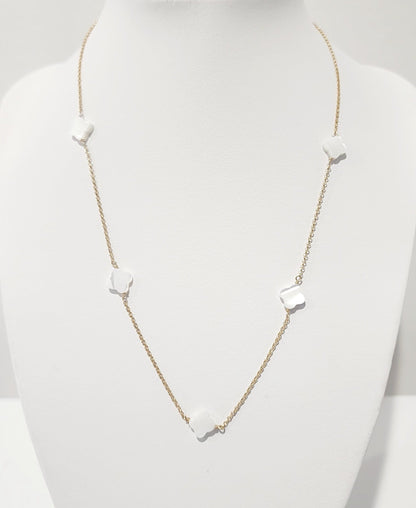 Mother of Pearl Cross Necklace