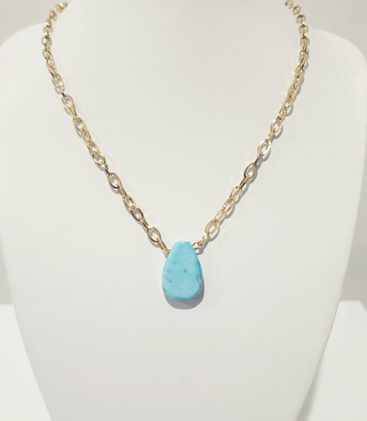 Teardrop Turquoise Necklace