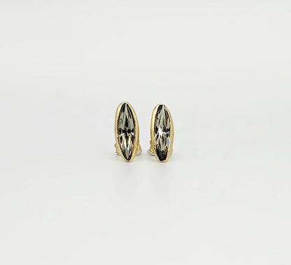 Skopelos Earrings - Smoky Black