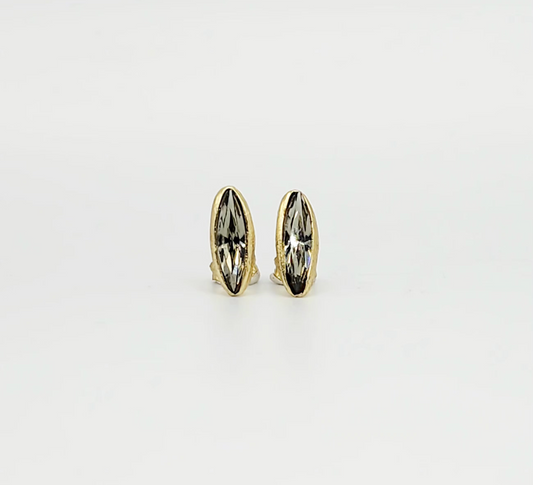 Skopelos Earrings - Smoky Black
