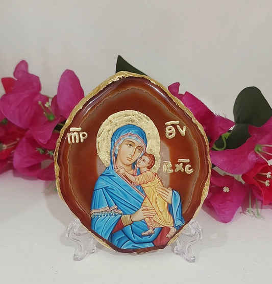 Agate Icon - Panagia (Mini)
