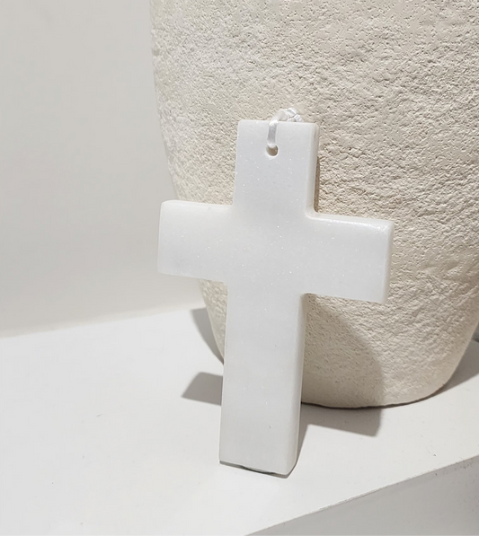 Marble Cross Wall Hang