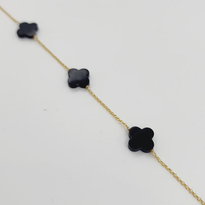 Black Onyx Cross Bracelet