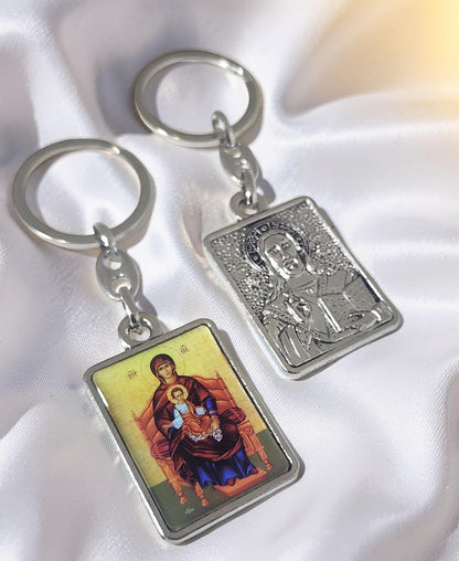 Virgin Mary Icon Keyring