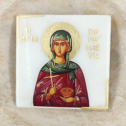 Marble Icon - Saint Paraskevi
