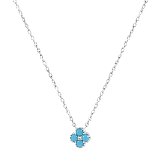 Mini Turquoise Cross Necklace