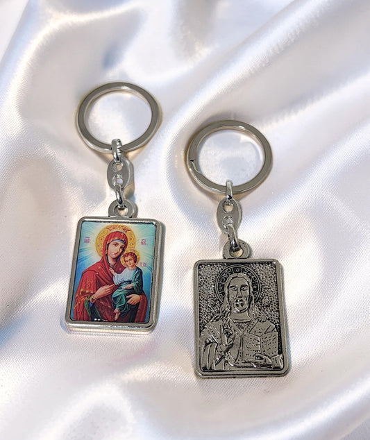 Virgin Mary Icon Keyring