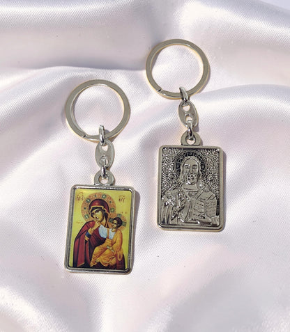 Virgin Mary Icon Keyring