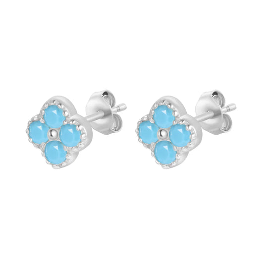 Antheia Mini Earrings - Silver