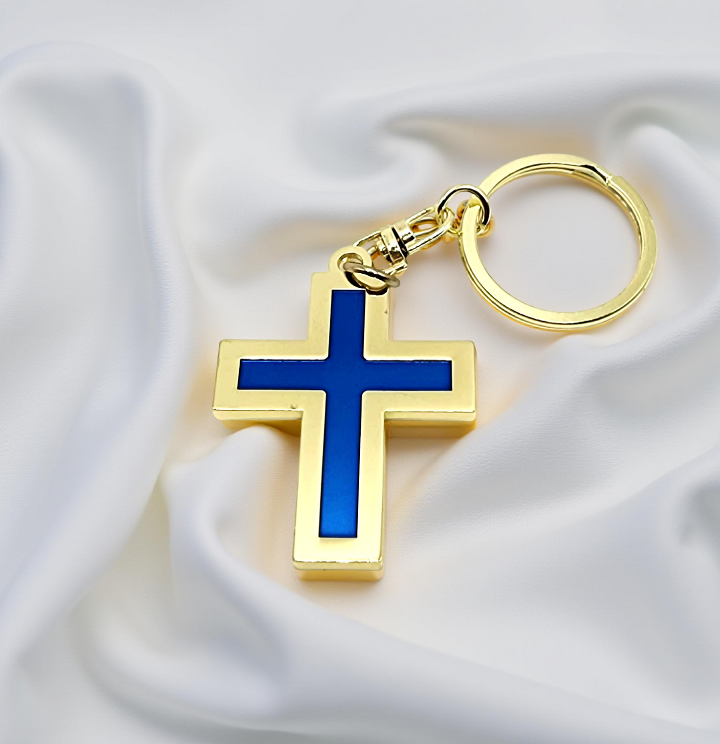 Blue Cross Keyring