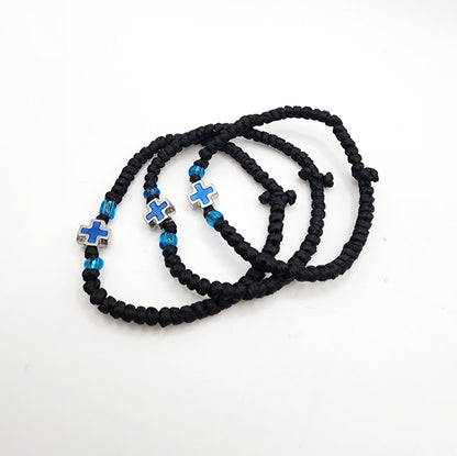 Komboskini with Blue Cross