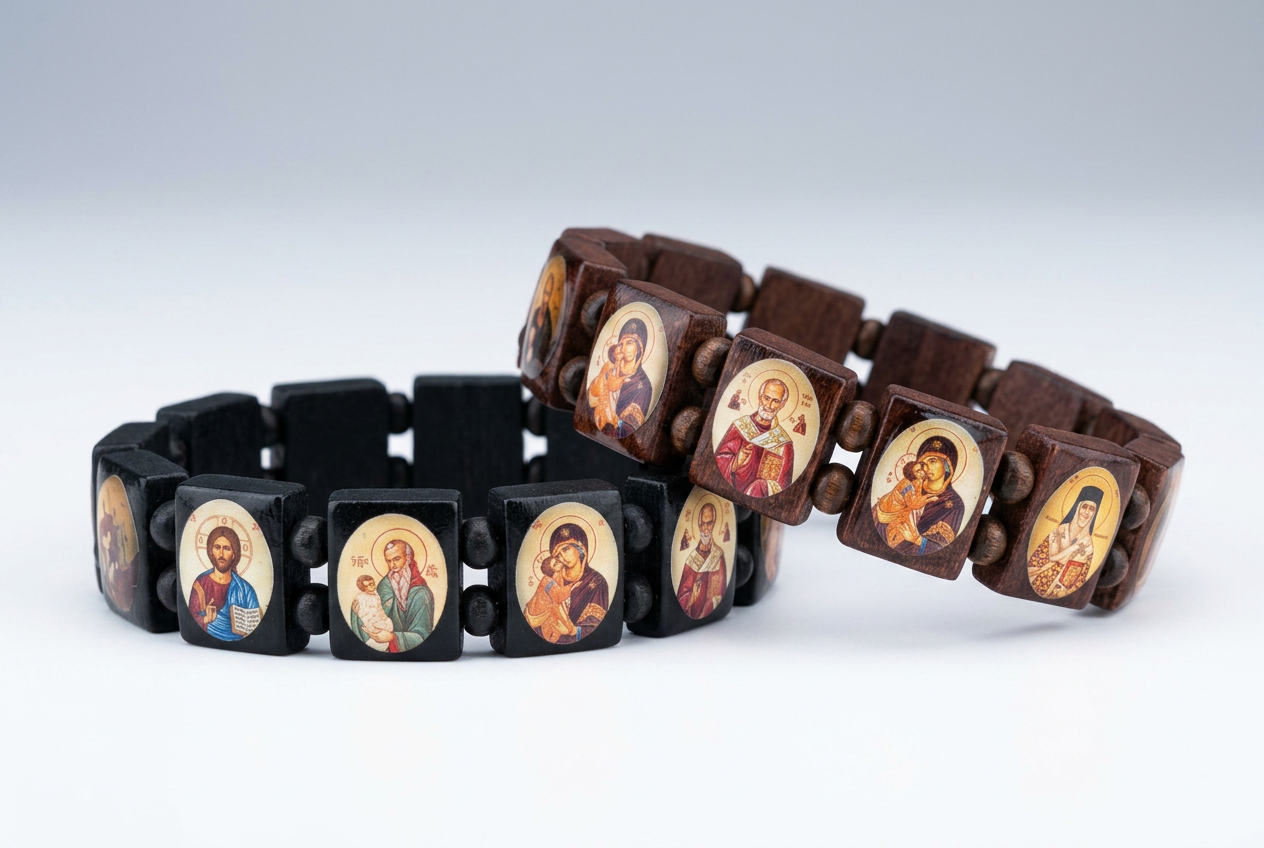 Wooden Icon Bracelet