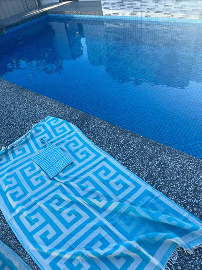 Megalos Meandros Beach Towel