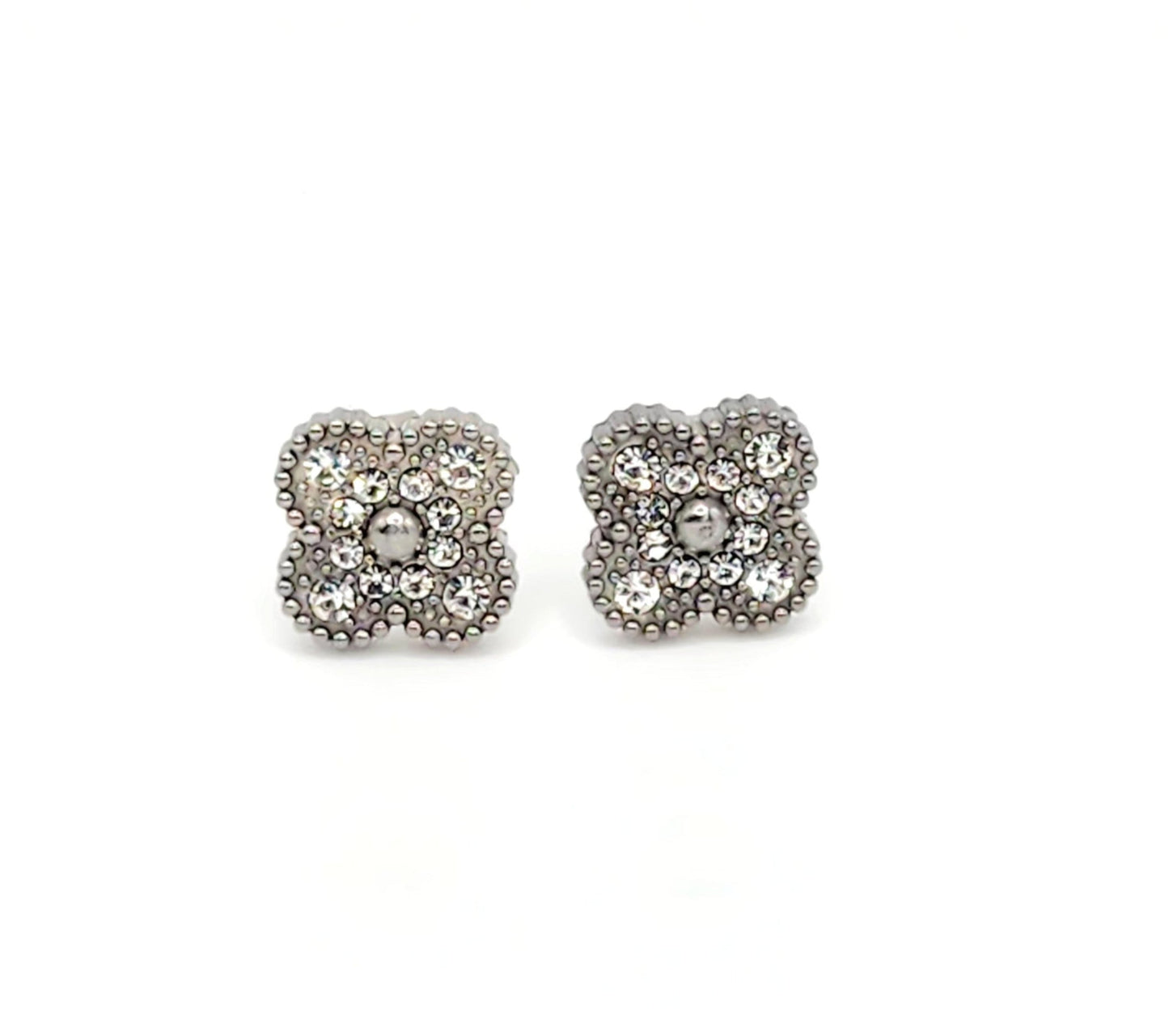 Karpathos  Clover Earrings - Silver