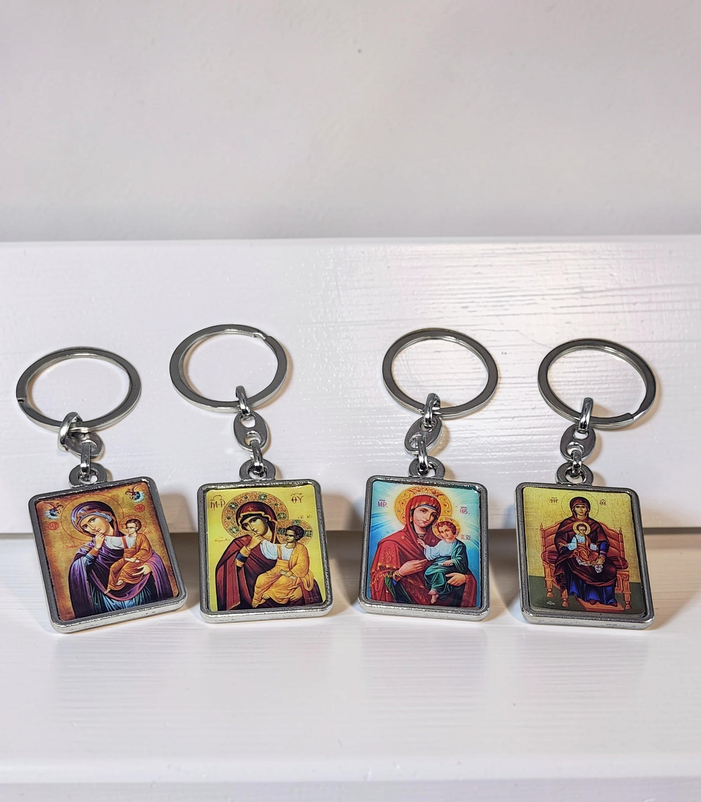 Virgin Mary Icon Keyring