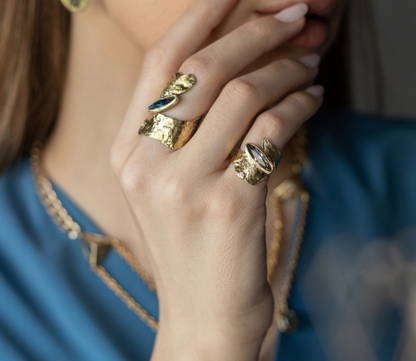 Syros Ring - Rose Vintage Crystal