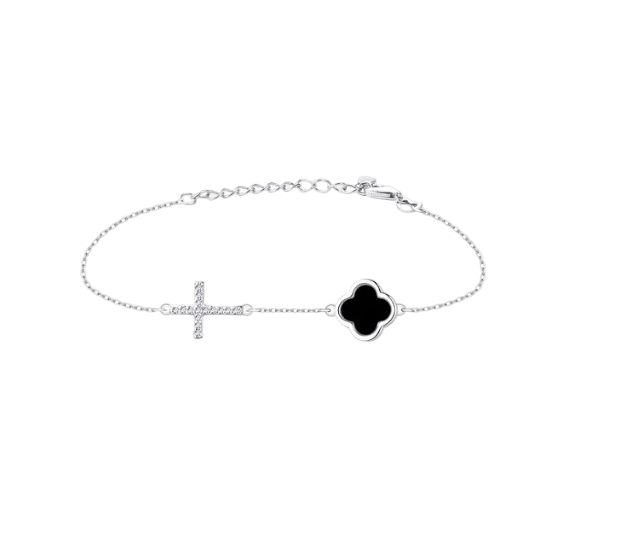 Clover & Cross Bracelet