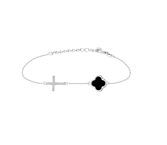 Clover & Cross Bracelet