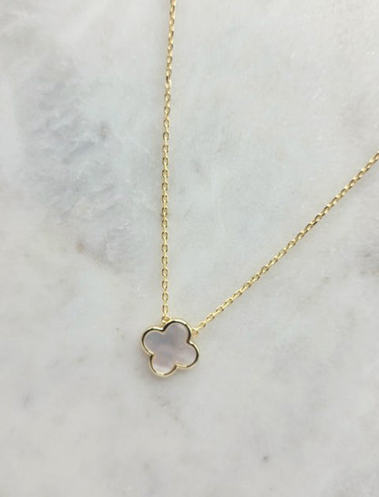 Mother of Pearl Cross Necklace