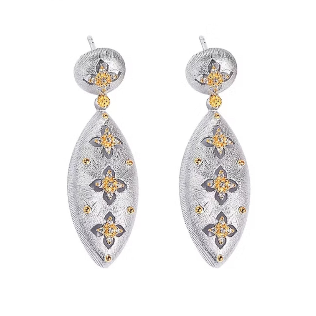 Bordeaux Earrings - Silver