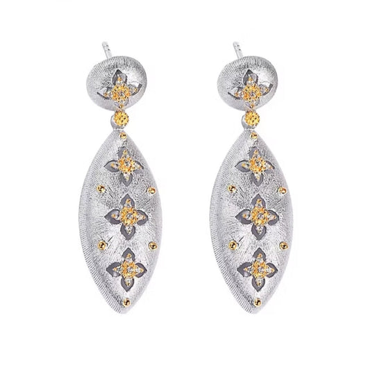 Bordeaux Earrings - Silver