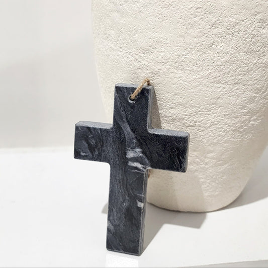 Marble Cross Wall Hang