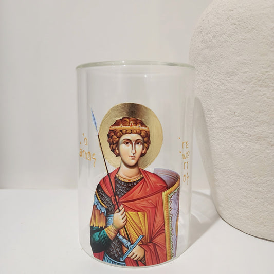 Saint George Candle Holder