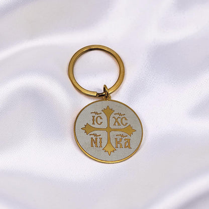 IC XC NIKA Keyring - Gold