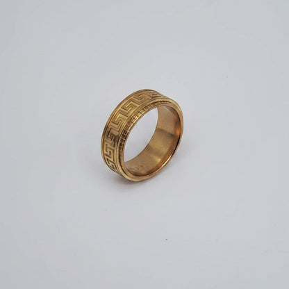 Men's Meander - Gold Swivel Ring