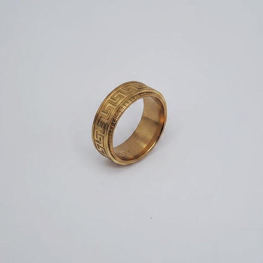 Men's Meander - Gold Swivel Ring