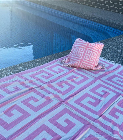 Meandros Drawstring Bag